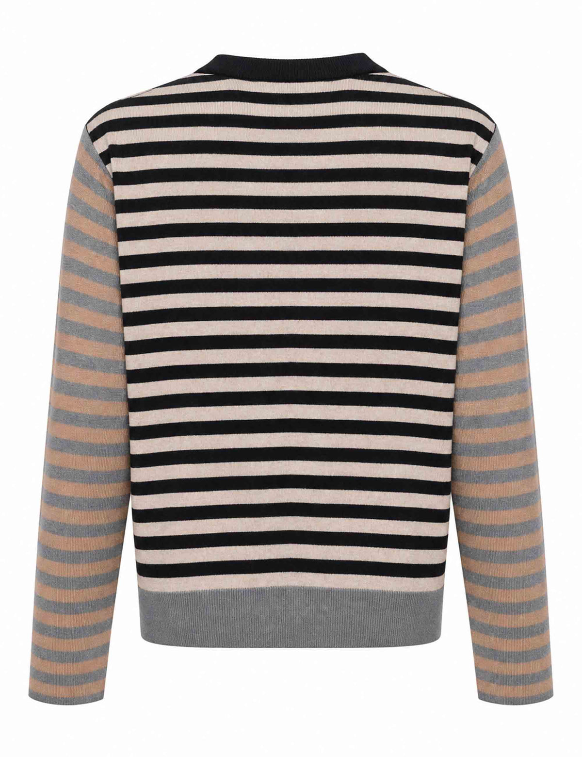 Maglione donna Rhythm Block cammello fantasia a blocchi JQ513570682 C1215 Maliparmi 