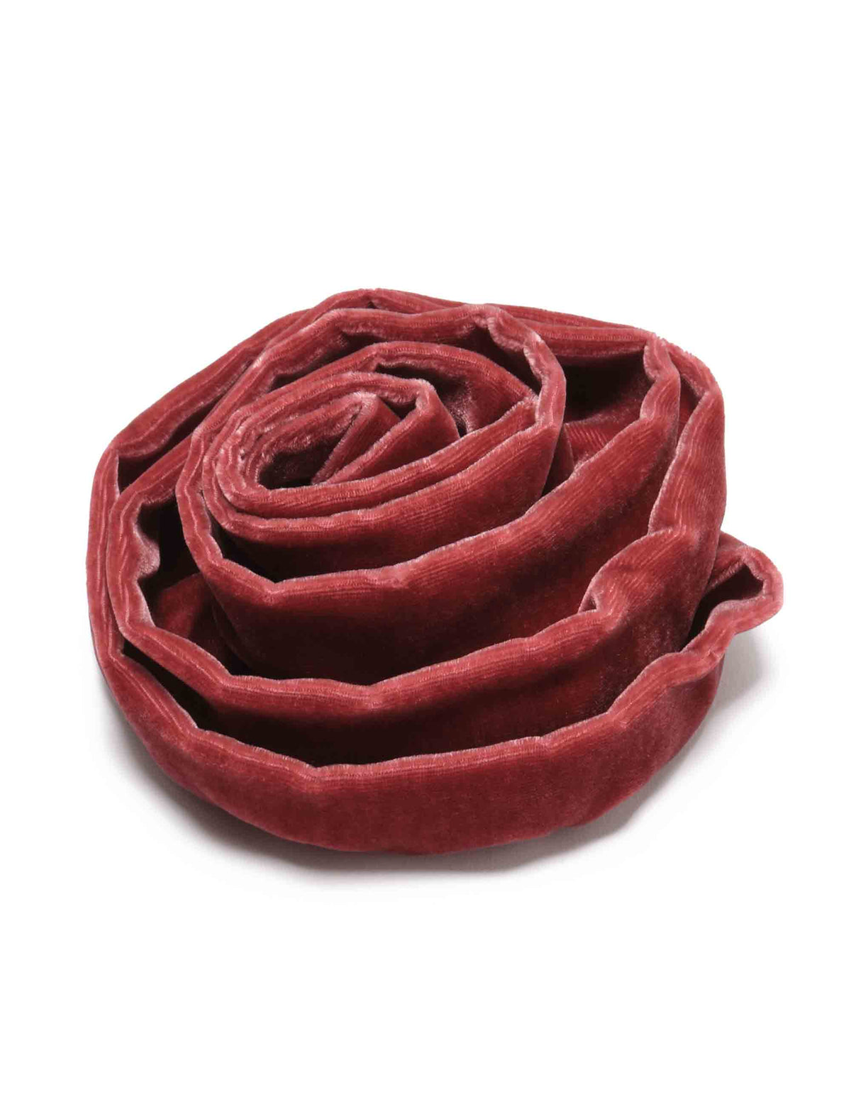 Spilla donna Velvet Flow in velluto di viscosa e seta rossa a forma di rosa TS013062026 30024 Maliparmi 