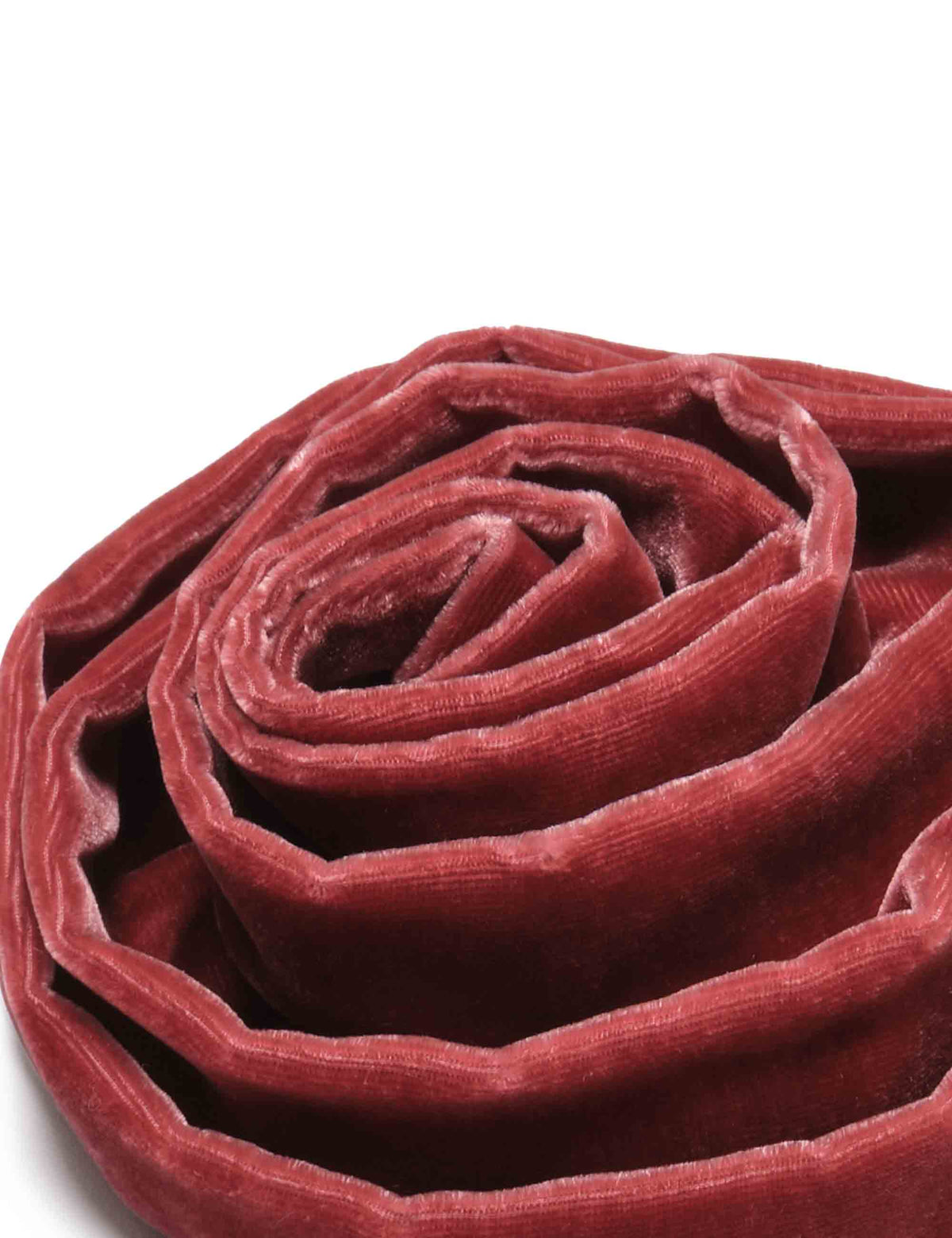 Spilla donna Velvet Flow in velluto di viscosa e seta rossa a forma di rosa TS013062026 30024 Maliparmi 