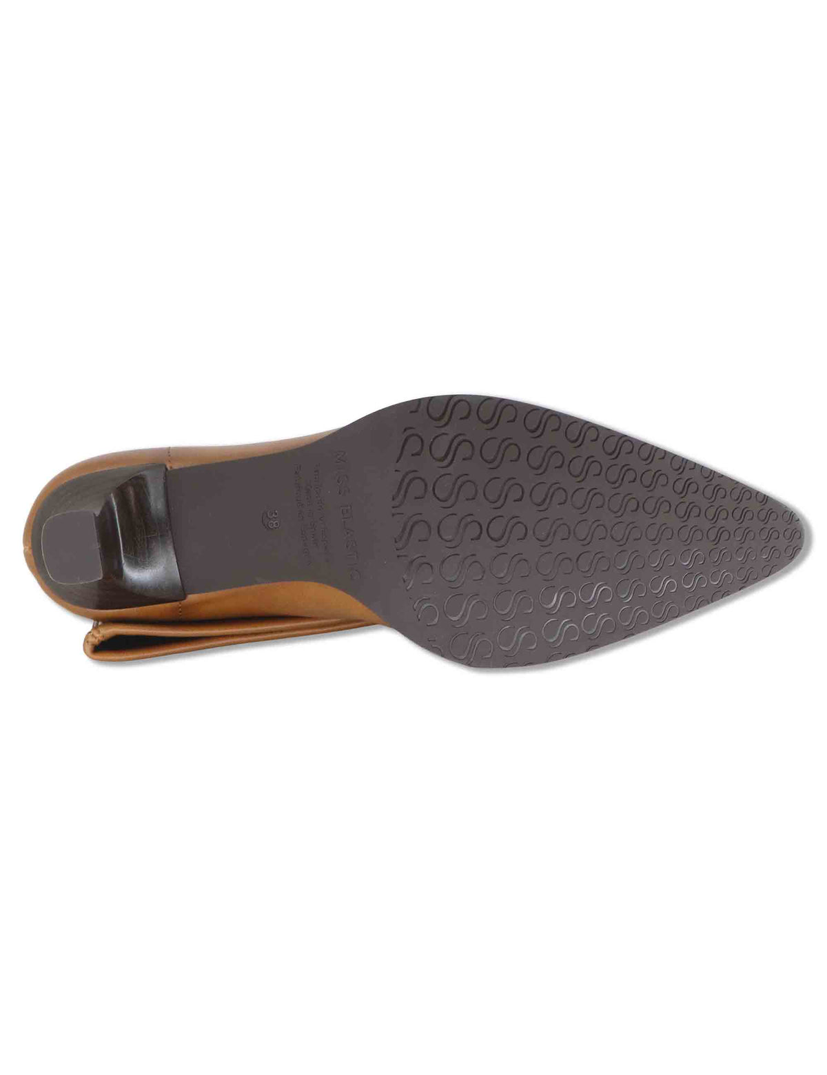 Stivaletti donna in eco pelle elasticizzata cammello con tacco medio e suola ultra soft 75337 04 Miss Elastic 