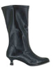Stivaletti in eco pelle elasticizzata nera con suola ultra soft Donna 75337 05