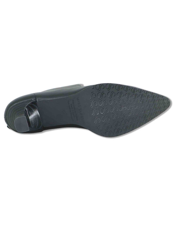 Stivaletti donna in eco pelle elasticizzata nero con tacco medio e suola ultra soft 75337 05 Miss Elastic 
