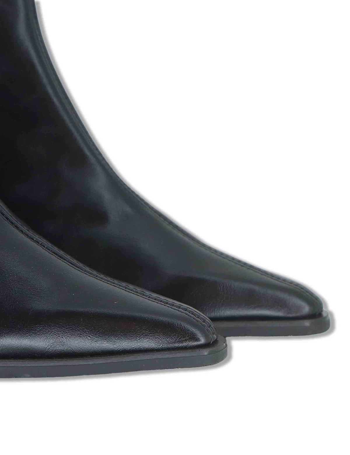 Stivaletti donna in eco pelle elasticizzata nera con tacco medio e suola ultra softt 78151 05 Miss Elastic 