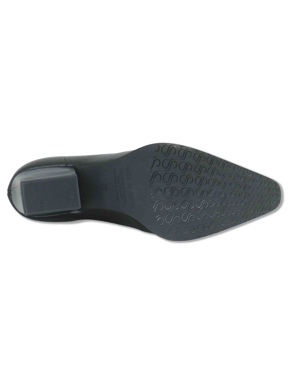 Stivaletti donna in eco pelle elasticizzata nera con tacco medio e suola ultra softt 78151 05 Miss Elastic 