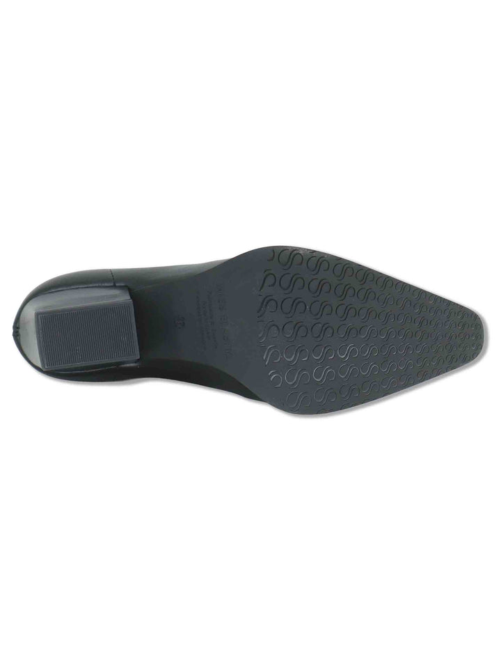 Stivaletti donna in eco pelle elasticizzata nera con tacco medio e suola ultra softt 78151 05 Miss Elastic 