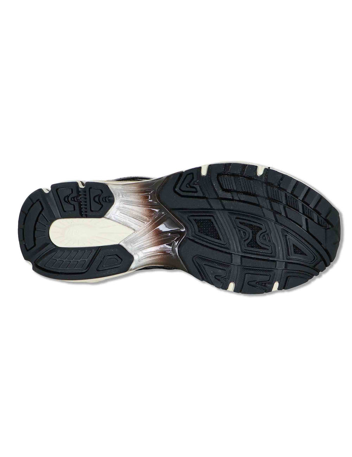 Sneakers donna in pelle e tessuto marrone con lacci elastici MELROSE 58 MRP 