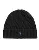 Berretto in lana e cashmere a trecce marrone Uomo 710B23668003 BLACK