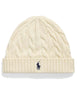 Berretto in lana e cashmere a trecce off white Uomo 710B23668003 CREAM