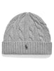 Berretto in lana e cashmere a trecce grigio Uomo 710B23668003 GREY