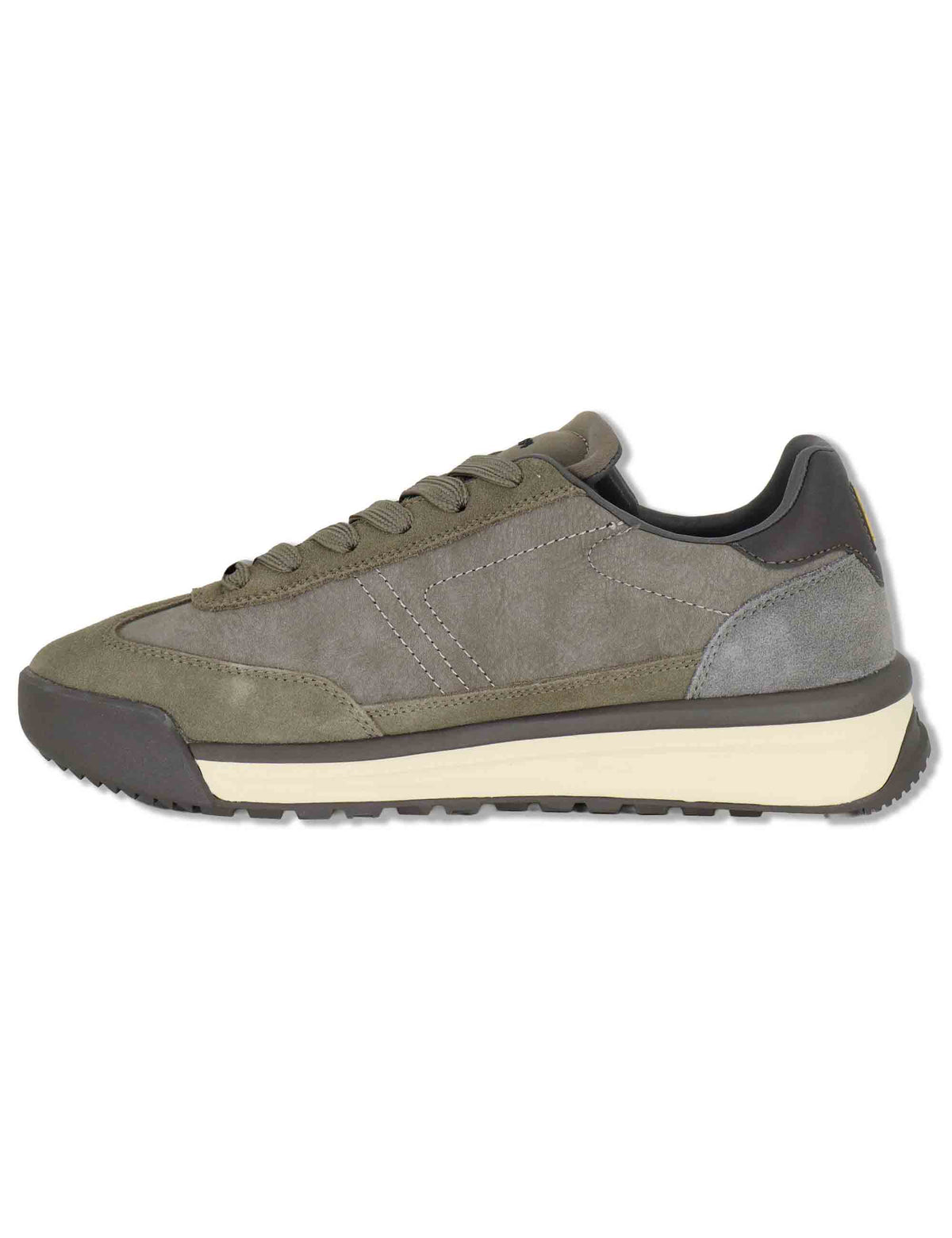 Sneakers uomo in pelle taupe con riporti in tinta e suola leggera F6JOGGER01 TAU RefrigiWear 