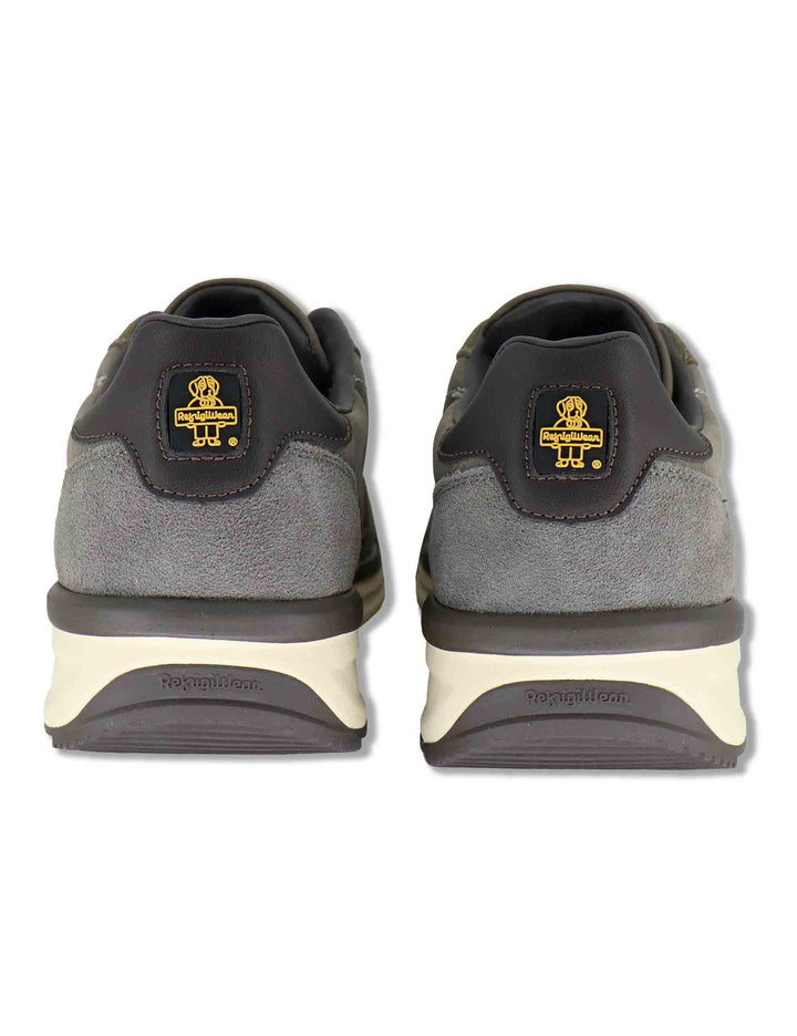 Sneakers uomo in pelle taupe con riporti in tinta e suola leggera F6JOGGER01 TAU RefrigiWear 