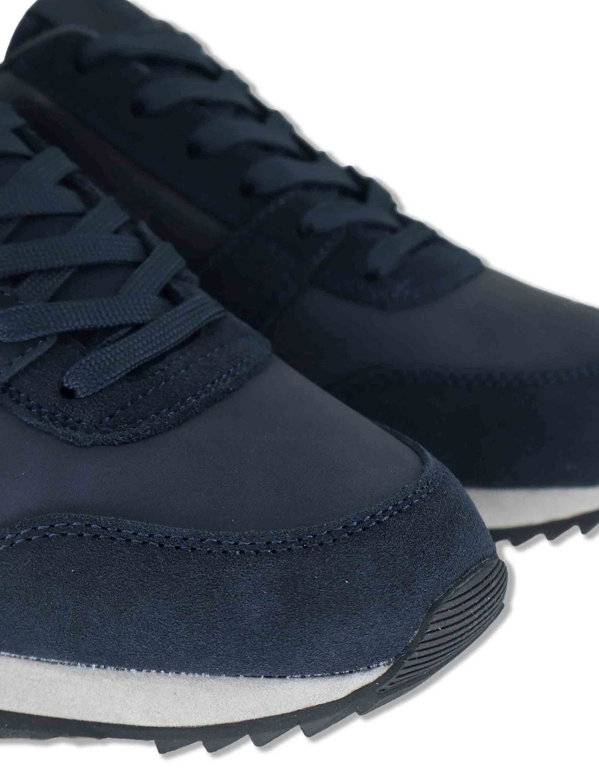 Sneakers uomo in pelle blu con riporti in tinta e suola leggera F6RIDGE01 NVY RefrigiWear 