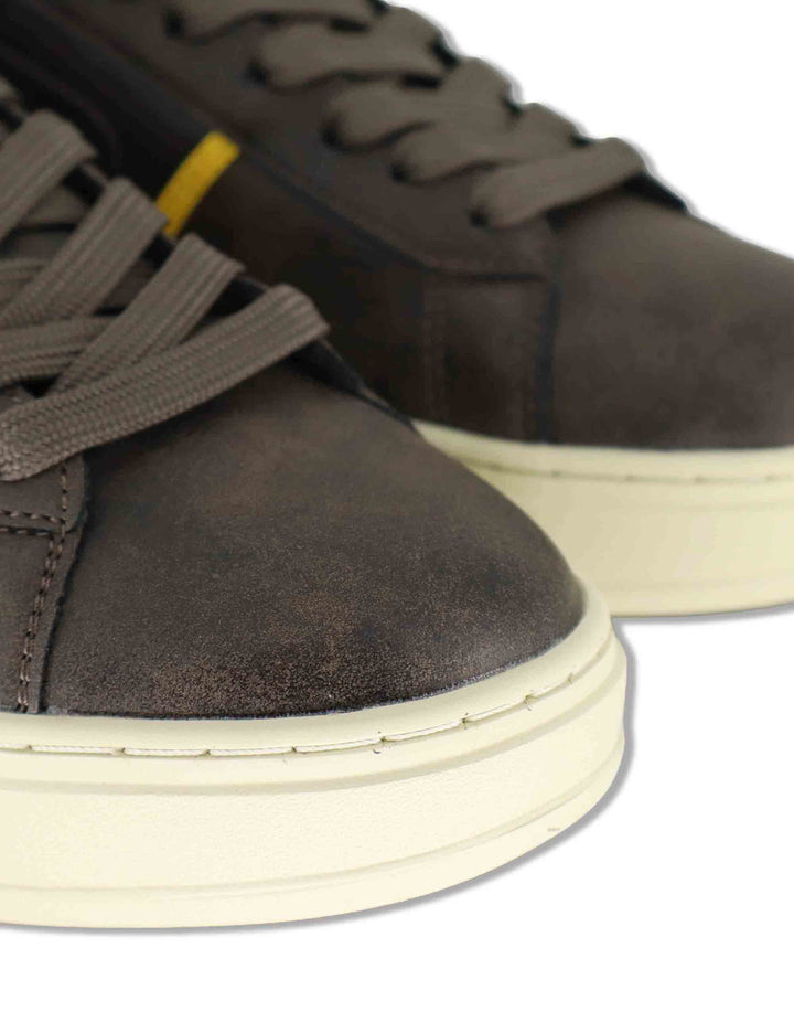 Sneakers uomo in pelle marrone con riporti a contrasto e suola leggera F6SOHO01 DKB RefrigiWear 