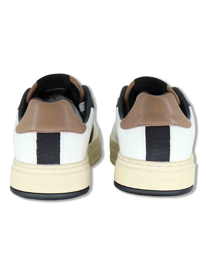 Sneakers uomo in pelle bianca con riporti a contrasto e suola leggera F6SOHO01 WHI RefrigiWear 