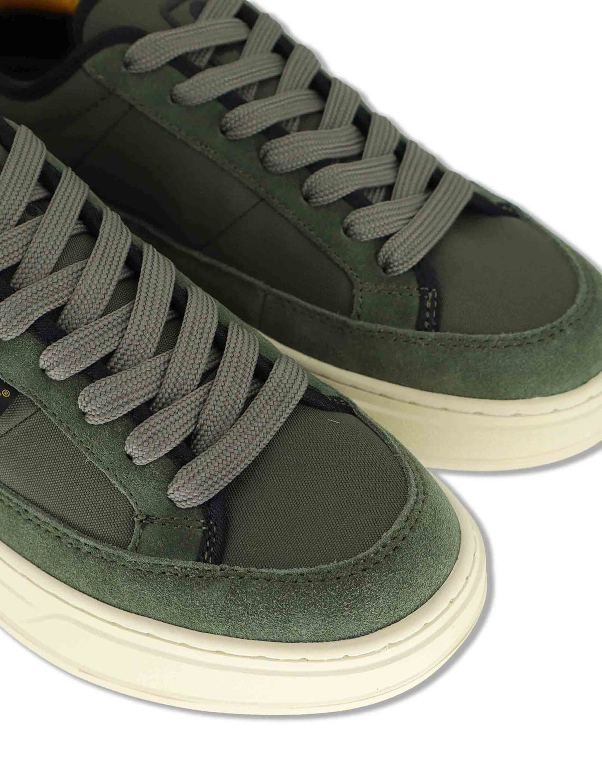 Sneakers uomo in pelle e tessuto verde con riporti a contrasto e suola leggera F6SOHO02 MIL RefrigiWear 