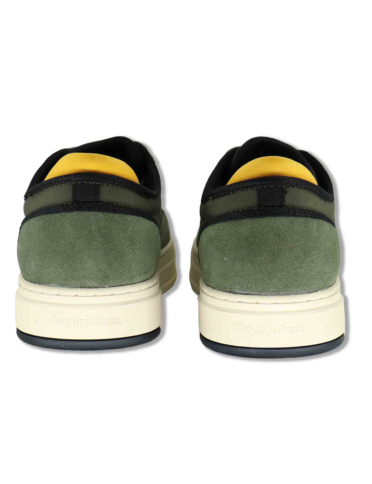 Sneakers uomo in pelle e tessuto verde con riporti a contrasto e suola leggera F6SOHO02 MIL RefrigiWear 