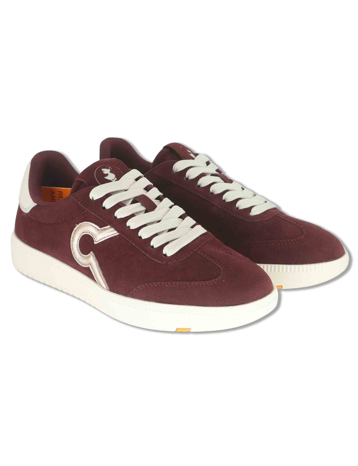 Sneakers donna in tessuto bordeaux stile minimal con inserti a contrasto 100% vegan F6GAIA02 BDX Save The Duck 