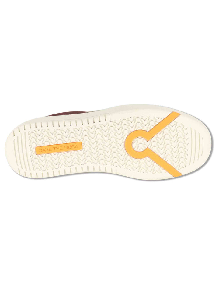Sneakers donna in tessuto bordeaux stile minimal con inserti a contrasto 100% vegan F6GAIA02 BDX Save The Duck 