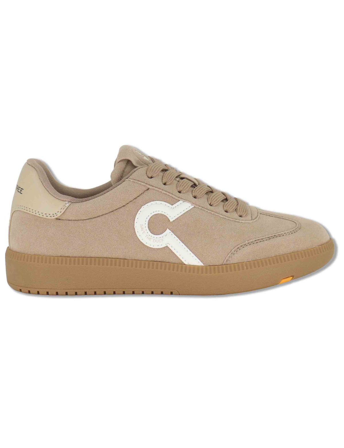 Sneakers donna in tessuto beige stile minimal con inserti a contrasto 100% vegan F6GAIA02 BEI Save The Duck 