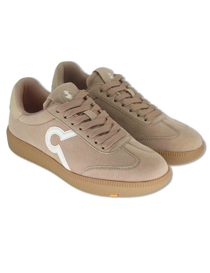 Sneakers donna in tessuto beige stile minimal con inserti a contrasto 100% vegan F6GAIA02 BEI Save The Duck 