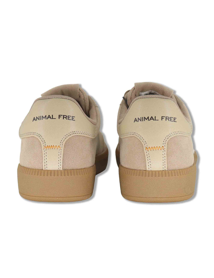 Sneakers donna in tessuto beige stile minimal con inserti a contrasto 100% vegan F6GAIA02 BEI Save The Duck 