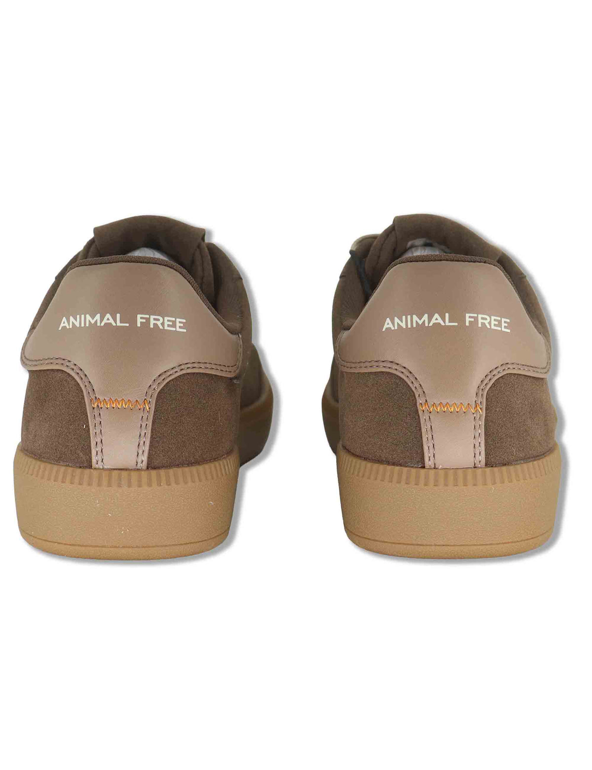 Sneakers donna in tessuto marrone stile minimal con inserti a contrasto 100% vegan F6GAIA02 BRW Save The Duck 