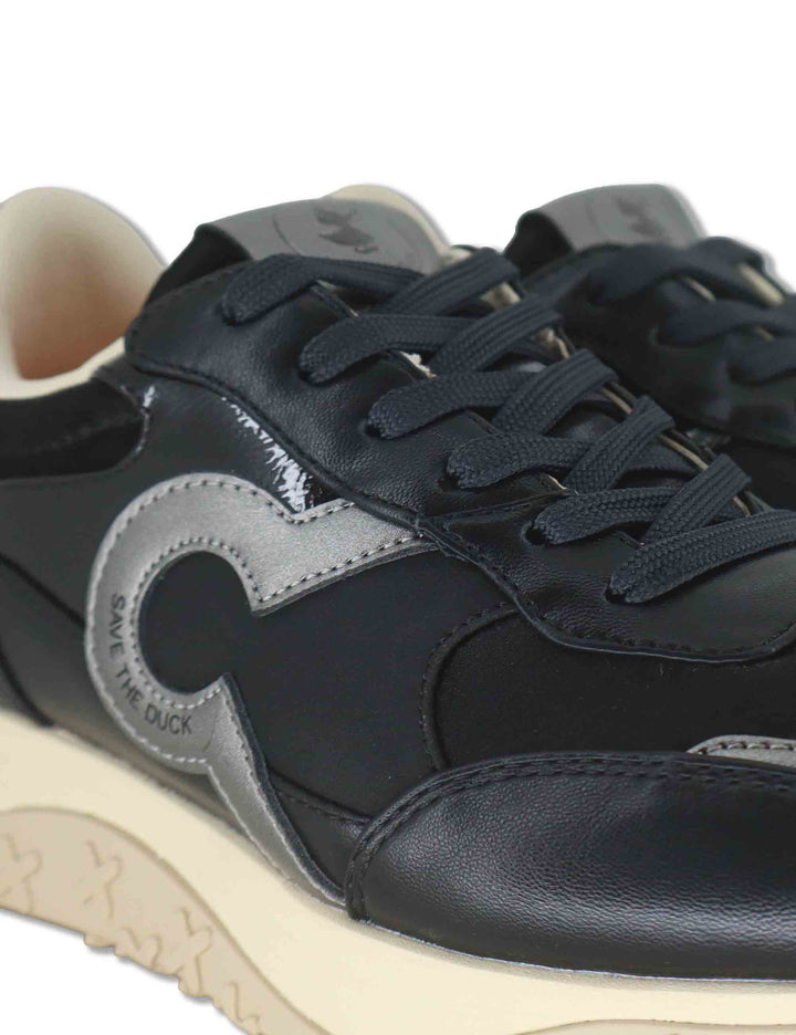 Sneakers donna in tessuto nero con inserti a contrasto 100% vegan F6STAR01 BLK Save The Duck 