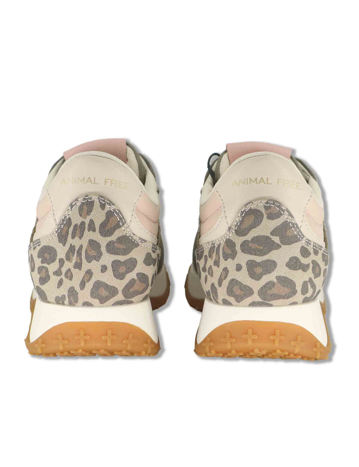 Sneakers donna in tessuto verde con inserti a contrasto 100% vegan F6STAR01 MIL Save The Duck 