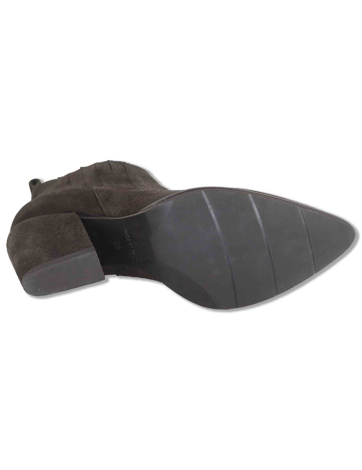Stivaletti beatles donna in camoscio marrone con elastici tono su tono tacco fasciato e punta a punta SP1025 014 Spatarella 