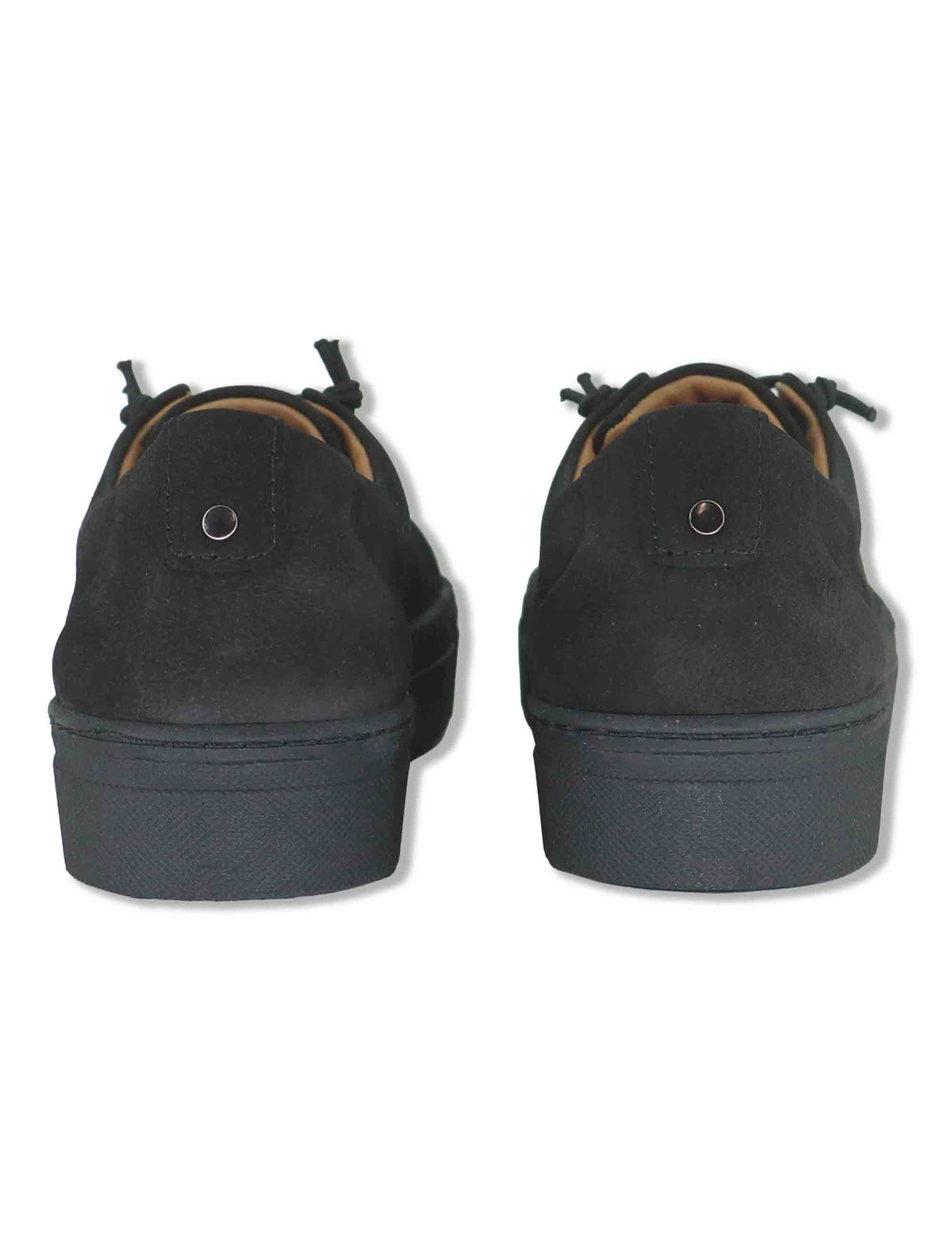 Sneakers donna in pelle nabuk nera con elastici e suola leggera SP70034 001 Spatarella 