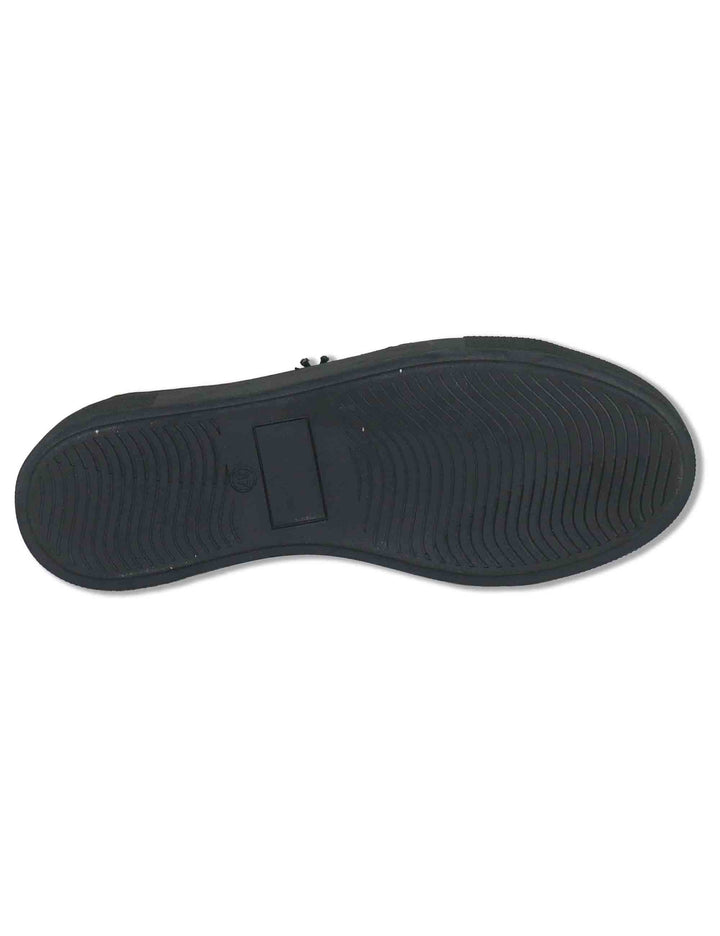 Sneakers donna in pelle nabuk nera con elastici e suola leggera SP70034 001 Spatarella 