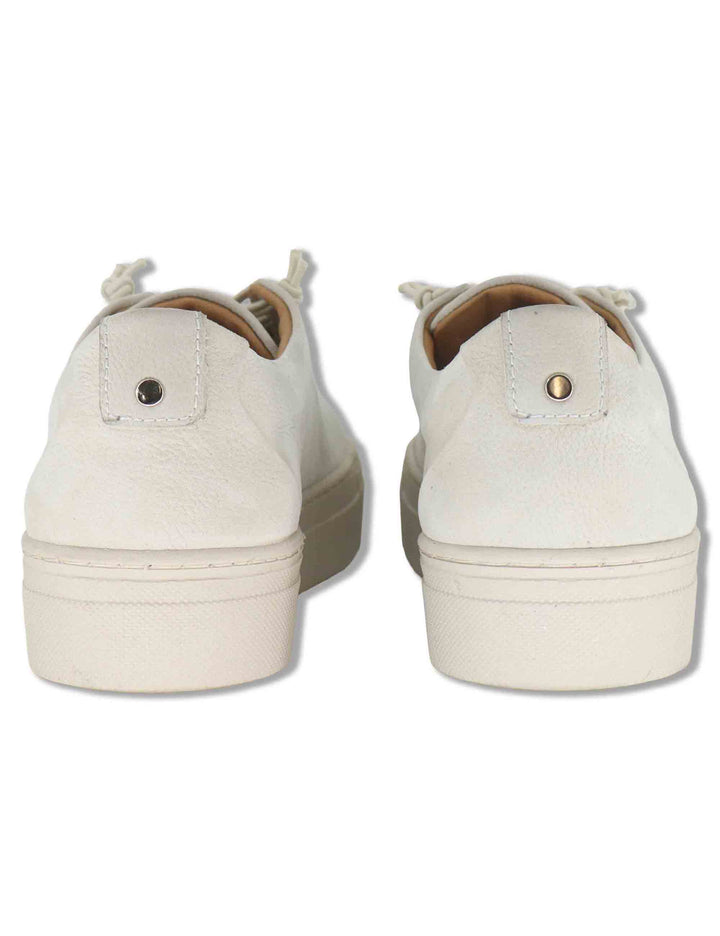 Sneakers donna in pelle nabuk off white con elastici e suola leggera SP70034 200 Spatarella 