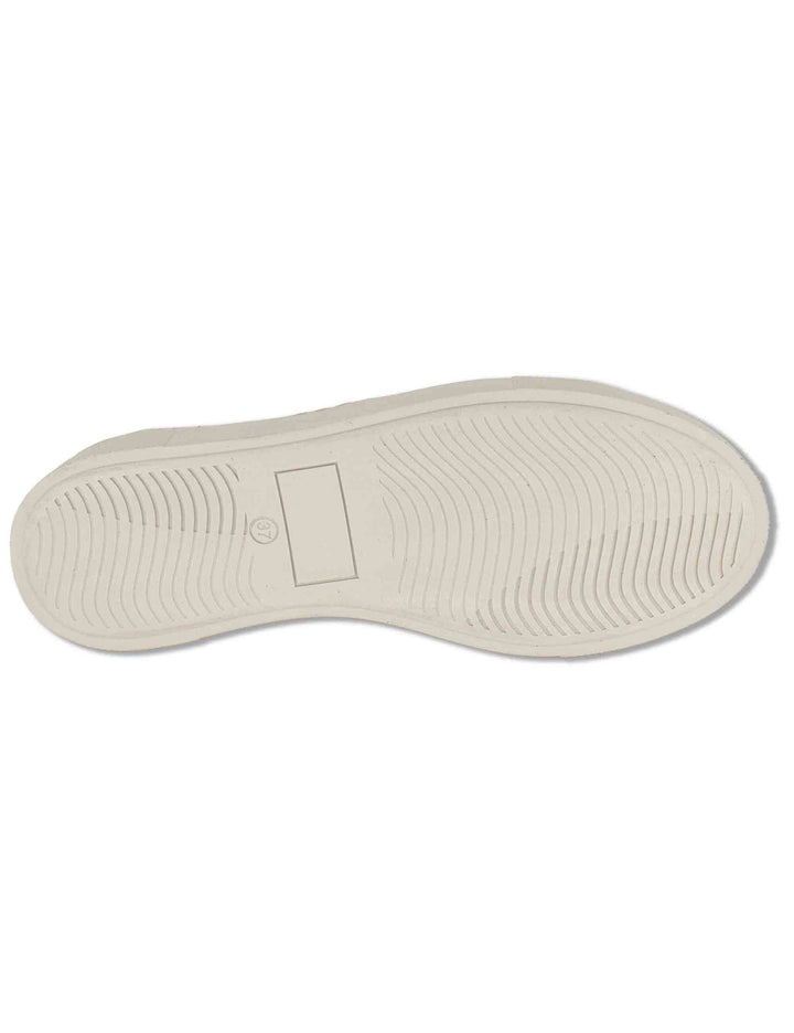 Sneakers donna in pelle nabuk off white con elastici e suola leggera SP70034 200 Spatarella 