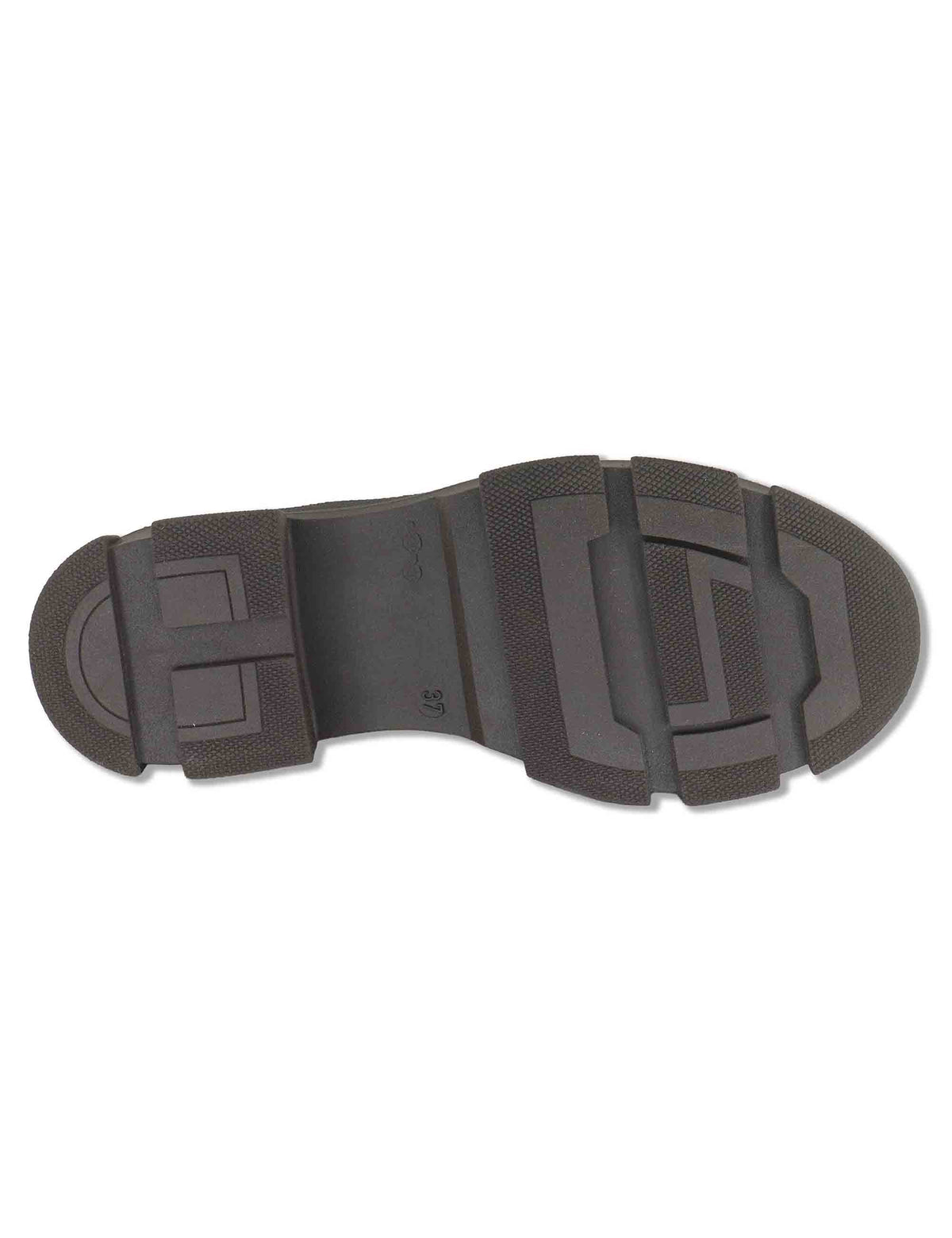 Stivaletti beatles donna in pelle ingrassata marrone con elastici laterali punta tonda e suola carrarmato SP70655 014 Spatarella 