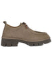 Stringate in nabuk taupe con vaschettone Donna SP70752 012
