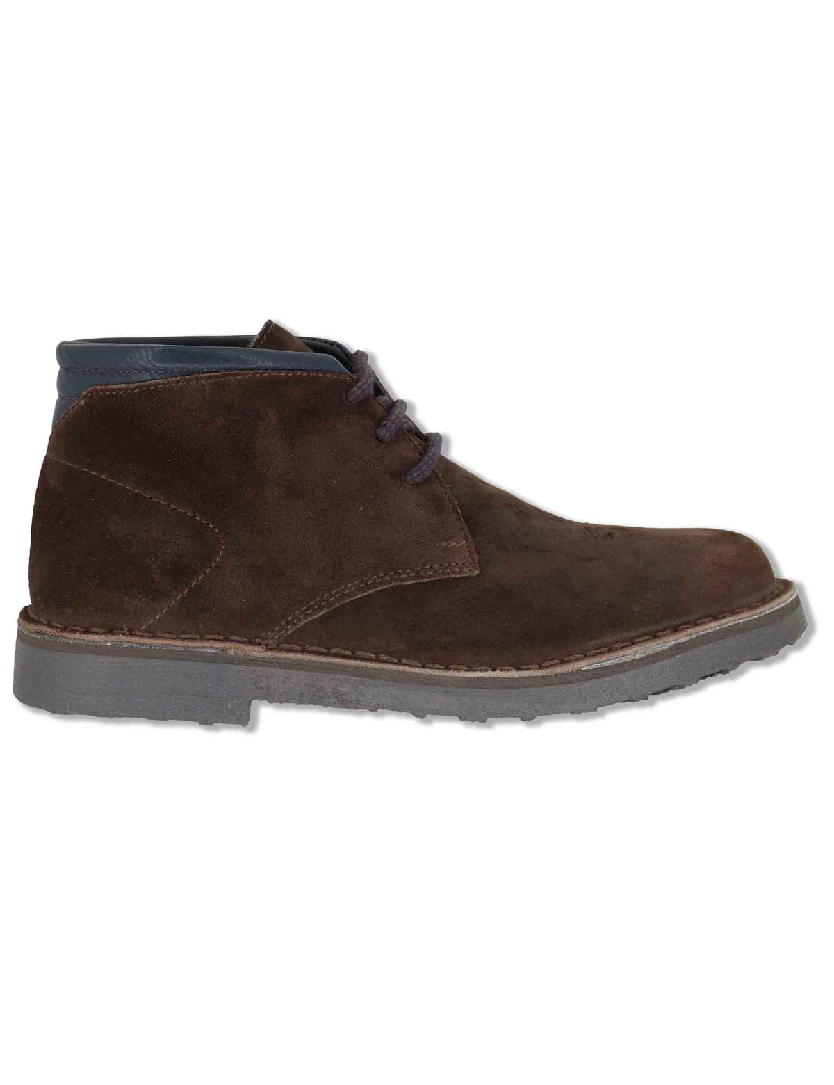 Stivaletto chukka uomo in camoscio testa di moro con suola in gomma SPBA2001 014 Spatarella 