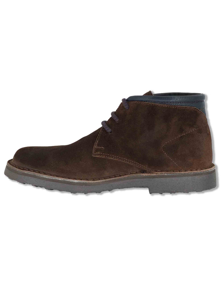 Stivaletto chukka uomo in camoscio testa di moro con suola in gomma SPBA2001 014 Spatarella 