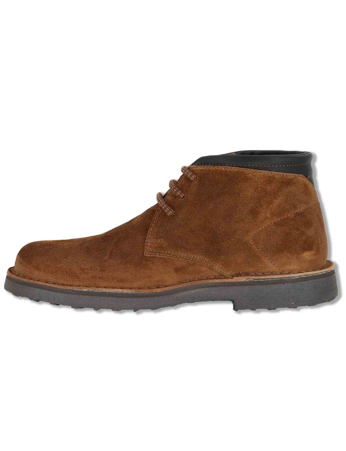 Stivaletto chukka uomo in camoscio tabacco con suola in gomma SPBA2001 015 Spatarella 