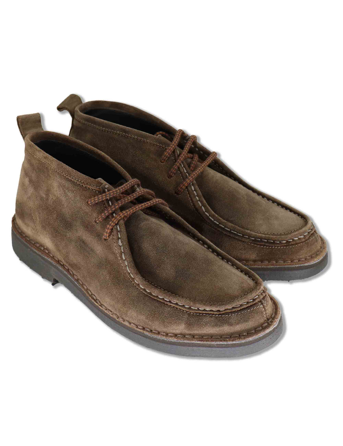 Stivaletti uomo in camoscio taupe con punta norvegese SPBA2004 032 Spatarella 