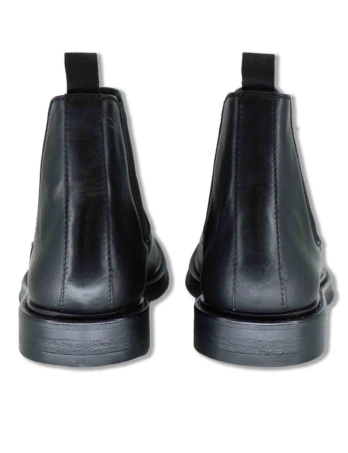 Stivaletto Chelsea boot uomo in pelle nera con suuola in gomma SPDU8020 001 Spatarella 