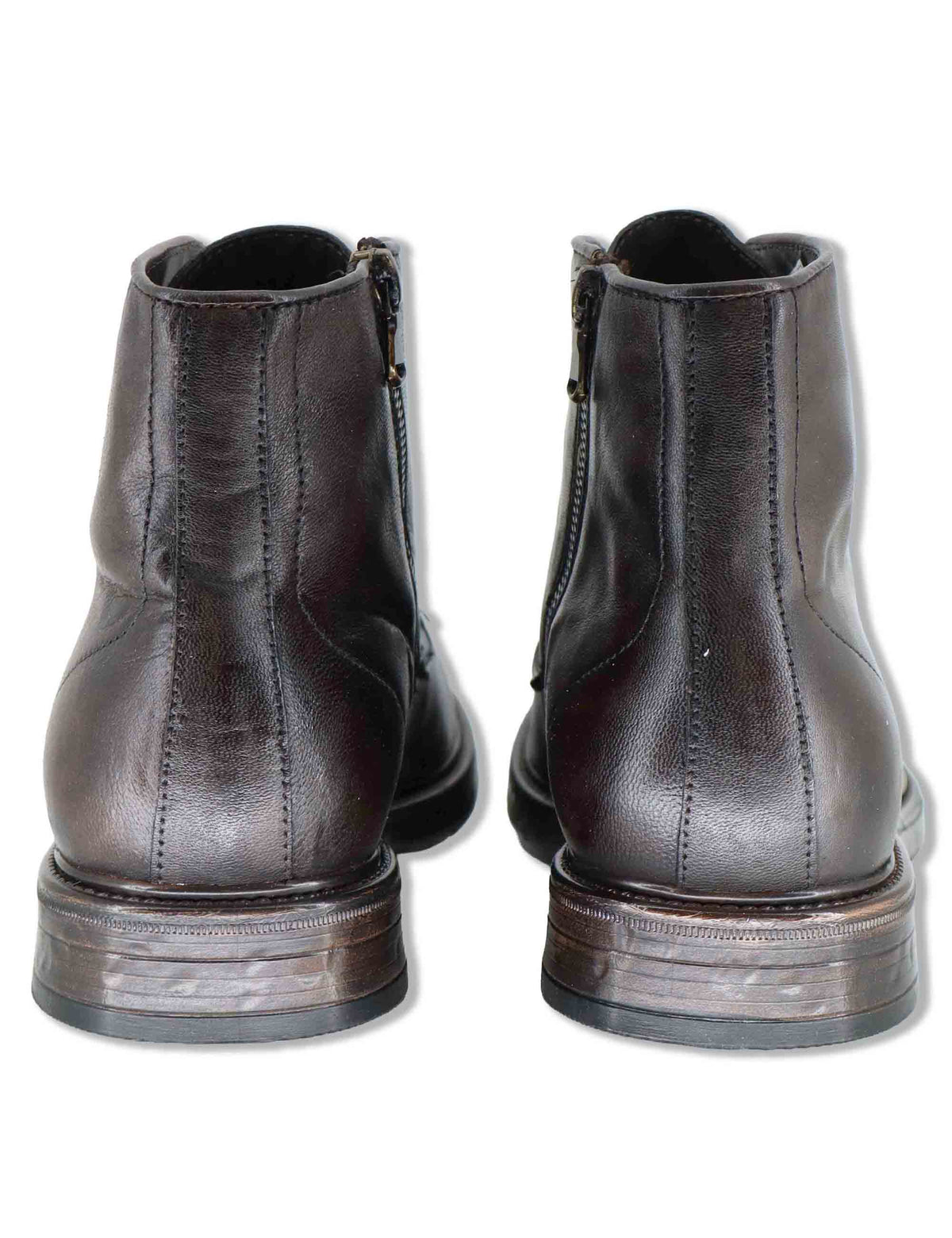 Stivaletto uomo in pelle marrone effetto vintage con suola in gomma SPGB2050 014 Spatarella 