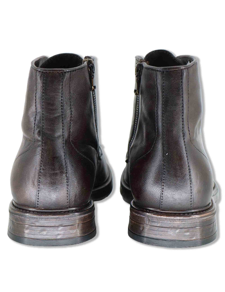 Stivaletto uomo in pelle marrone effetto vintage con suola in gomma SPGB2050 014 Spatarella 