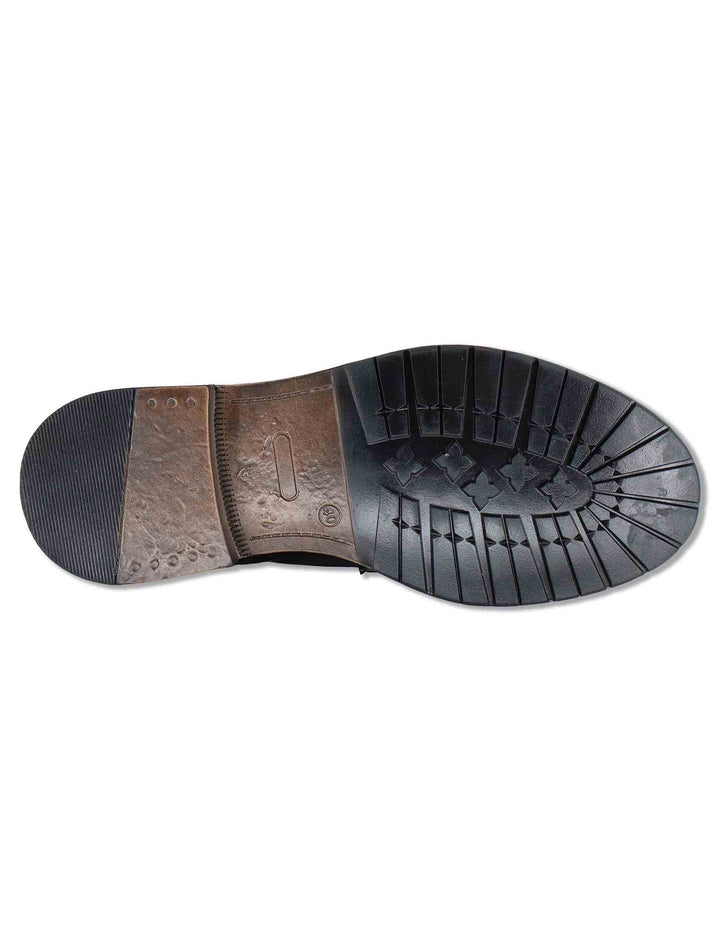 Stivaletto uomo in pelle marrone effetto vintage con suola in gomma SPGB2050 014 Spatarella 