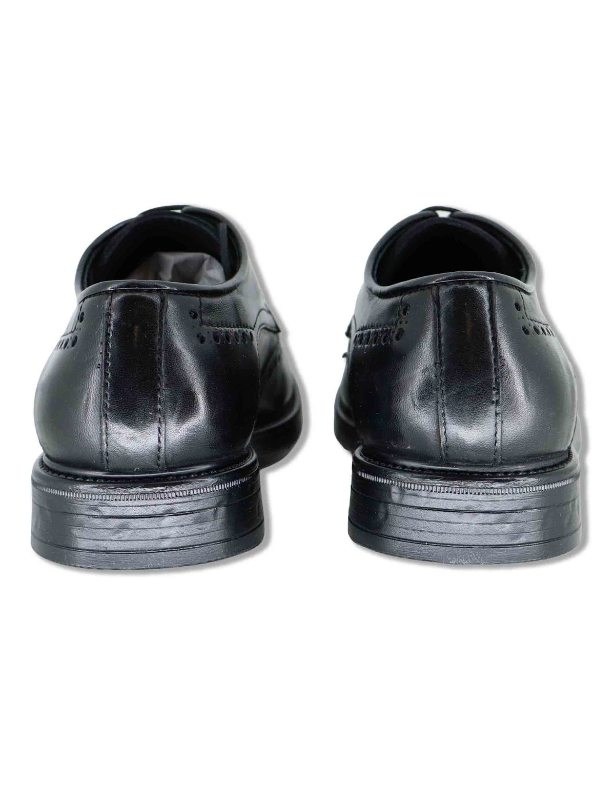 Stringate uomo in pelle nera effetto vintage con impunture allinglese SPGB2080 001 Spatarella 
