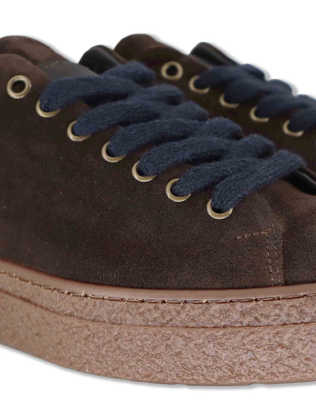 Sneaker uomo in camoscio testa di moro con suola crepe SPLG5010I 014 Spatarella 