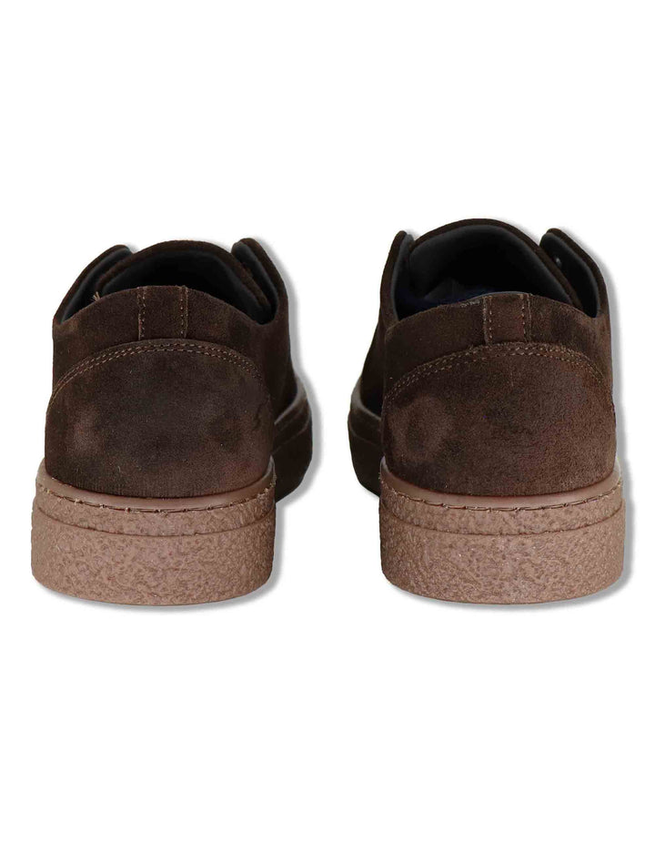 Sneaker uomo in camoscio testa di moro con suola crepe SPLG5010I 014 Spatarella 