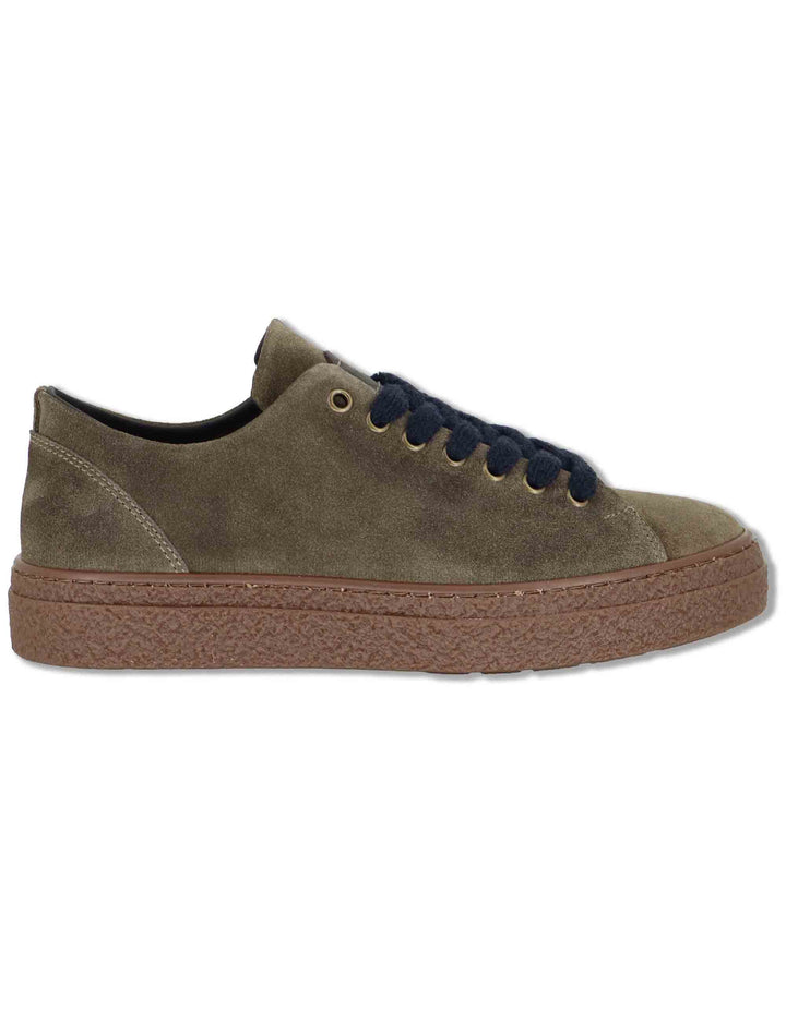 Sneaker uomo in camoscio grigio con suola crepe SPLG5010I 032 Spatarella 