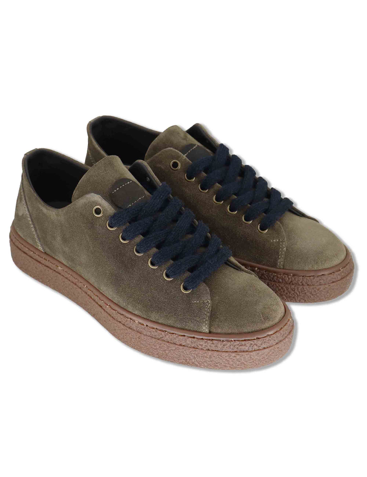 Sneaker uomo in camoscio grigio con suola crepe SPLG5010I 032 Spatarella 