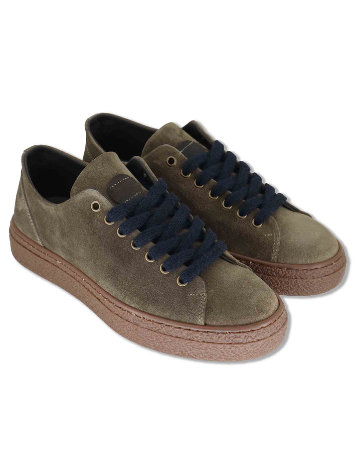 Sneaker uomo in camoscio grigio con suola crepe SPLG5010I 032 Spatarella 