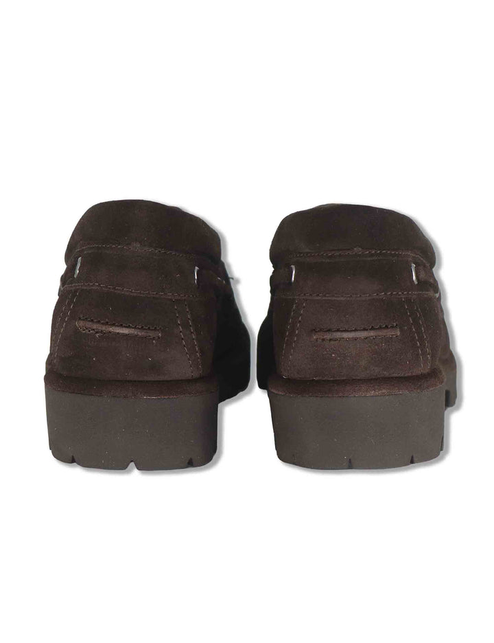 Stringate donna in camoscio marrone modello barca con suola carrarmato FEUDO_BS BROWN Unisa 